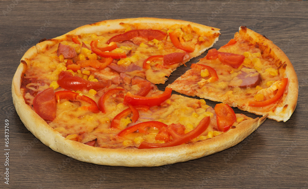 Pizza with bacon Pizza with bacon