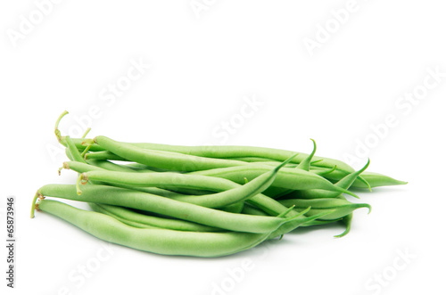 Few green french beans