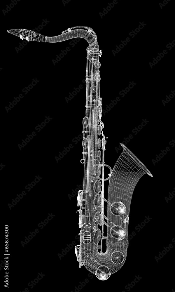 Obraz premium Saxofon tumbado