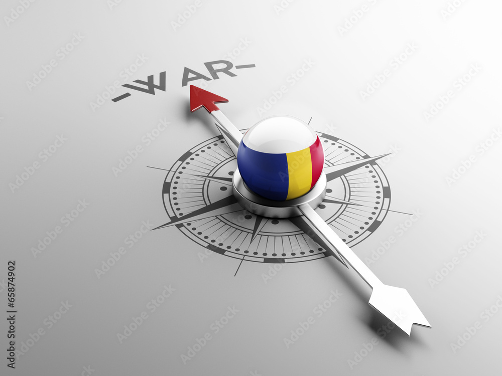 Fototapeta premium Romania War Concept.