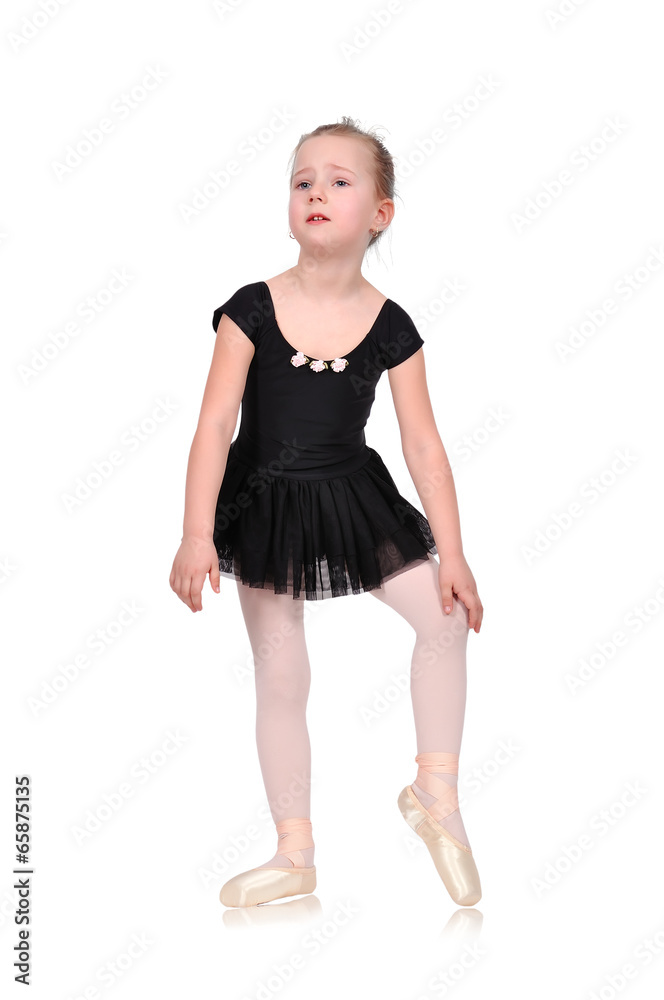 Fototapeta premium tired little ballerina
