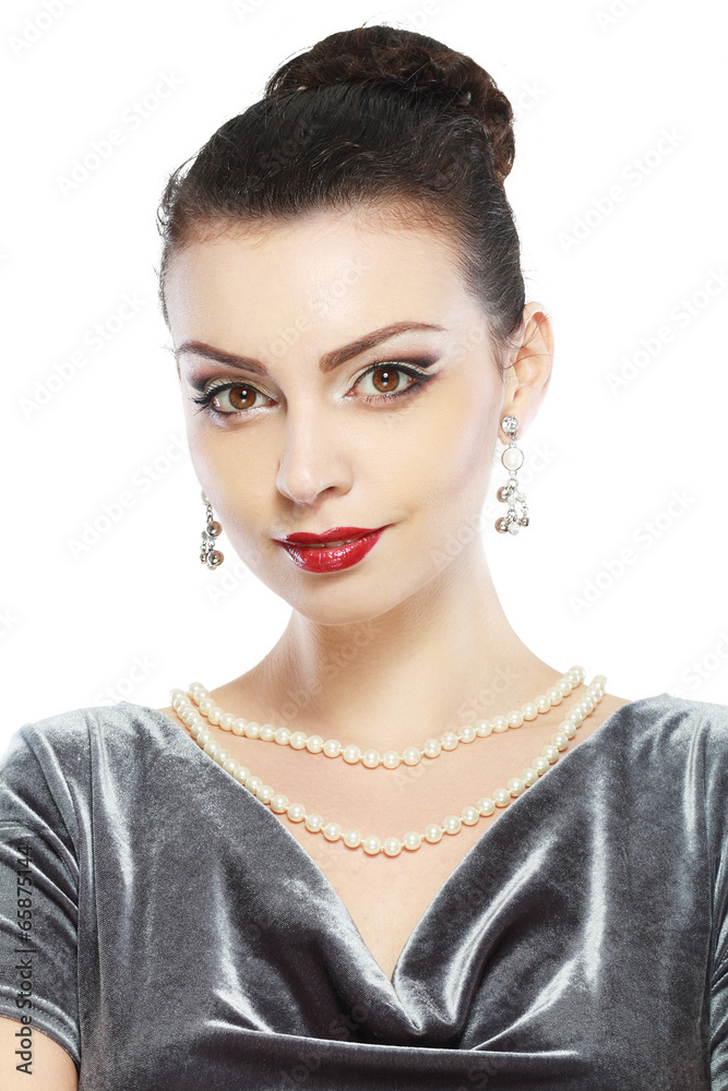 female face with colorful make-up