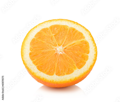 orange slice isolated on nwhite background