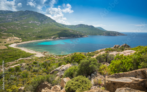 Baie de Nichiareto on west coast of Corsica