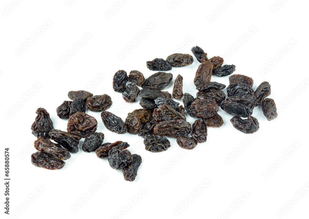 Obraz premium raisins fruit isolated on white background