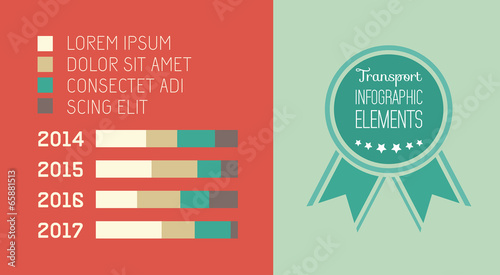 Transportation Infographic Elements