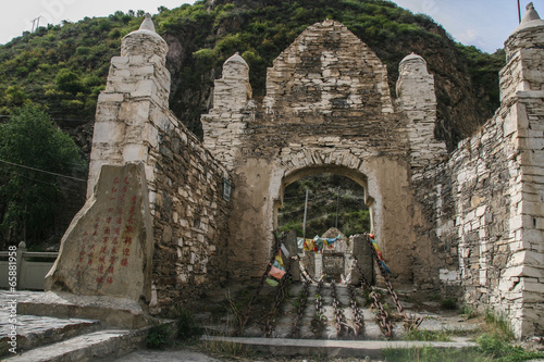 Davey realignment monument in sichuan,china