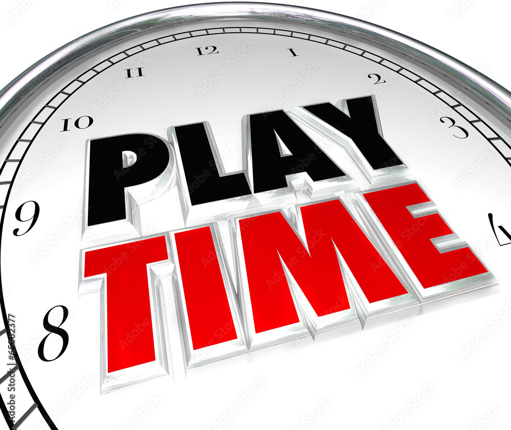 Play Time Clock Fun Recreation Recess Sports Activity Play Time Clock Fun Recreation Recess Sports Activity