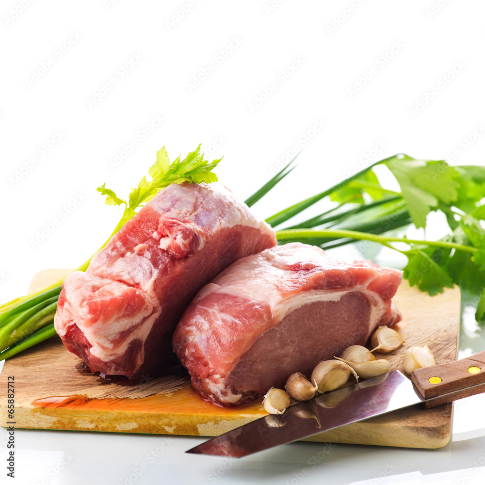 Fototapeta premium Raw pork meat