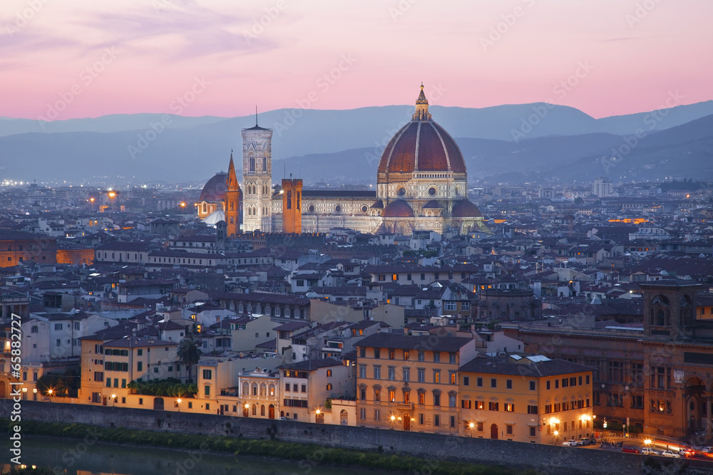 Santa Maria del Fiore, the Florence at sunset