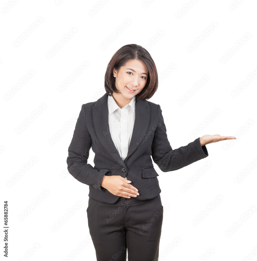 A young attractive business woman A young attractive business woman