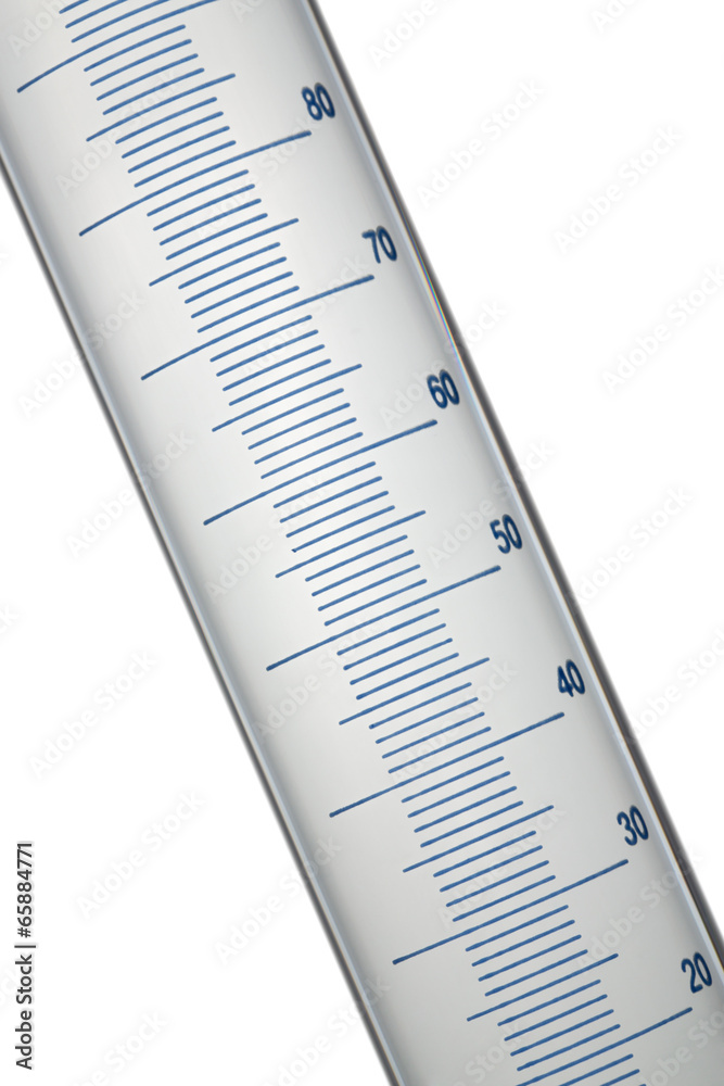 Scale of chemical cylinder. Isolated Scale of chemical cylinder. Isolated