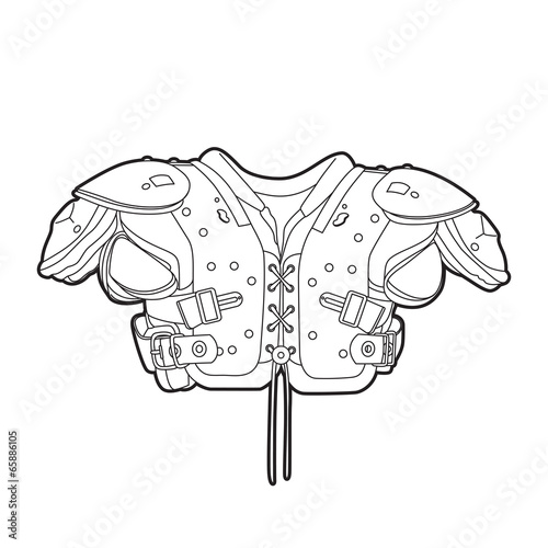 Football shoulder pads