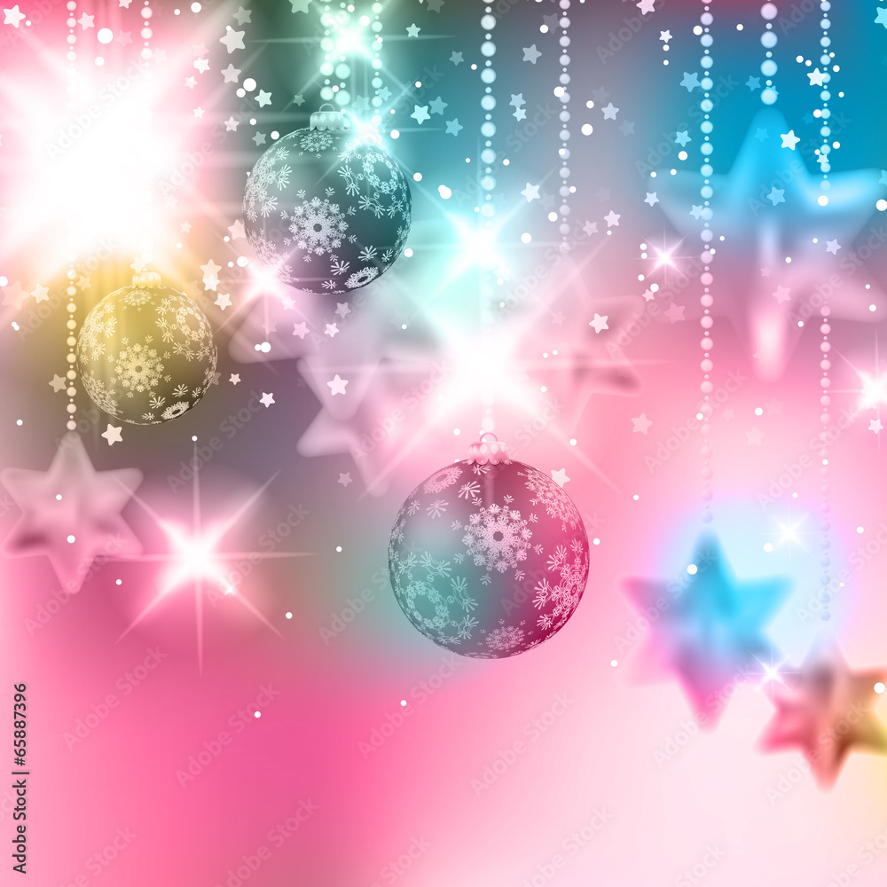 Christmas background with baubles. Christmas background with baubles.