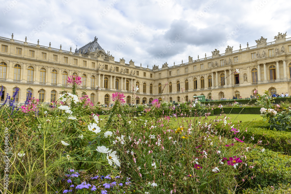 Versailles Chateau and gardens view