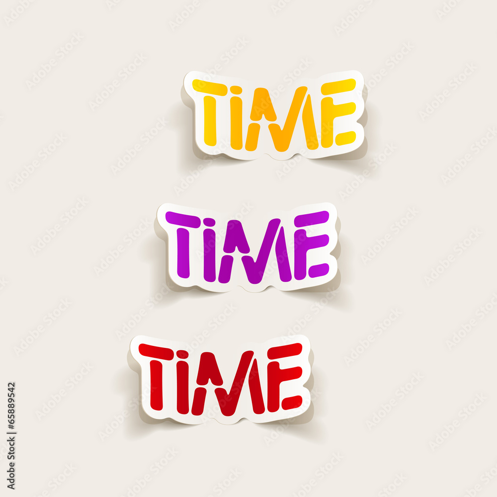realistic design element: TIME