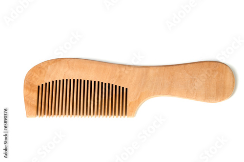 An ethnic wooden comb