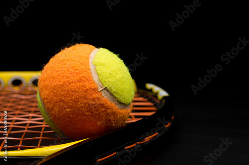 Tennis ball for kids with tennis racket