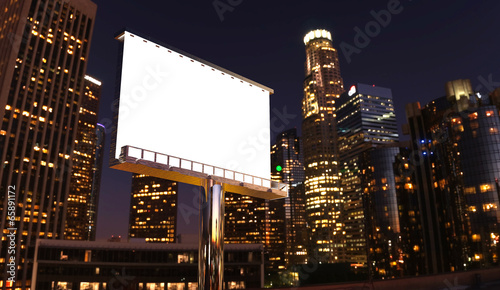 billboard in night city