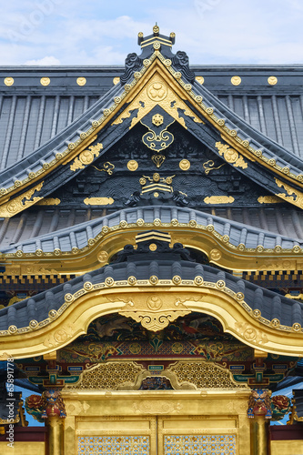 Toshogu Shrine at Ueno Park in Tokyo photo