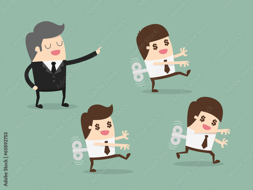 Mechanical businessman Mechanical businessman