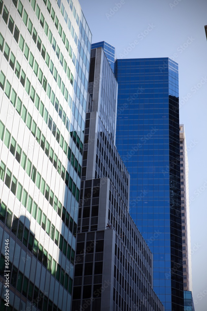 Low angle view of skyscrapers