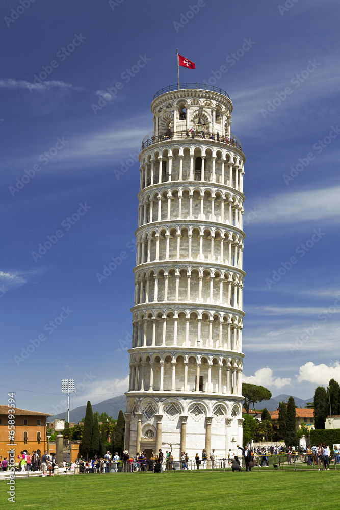 The leaning tower in Pisa. Italy