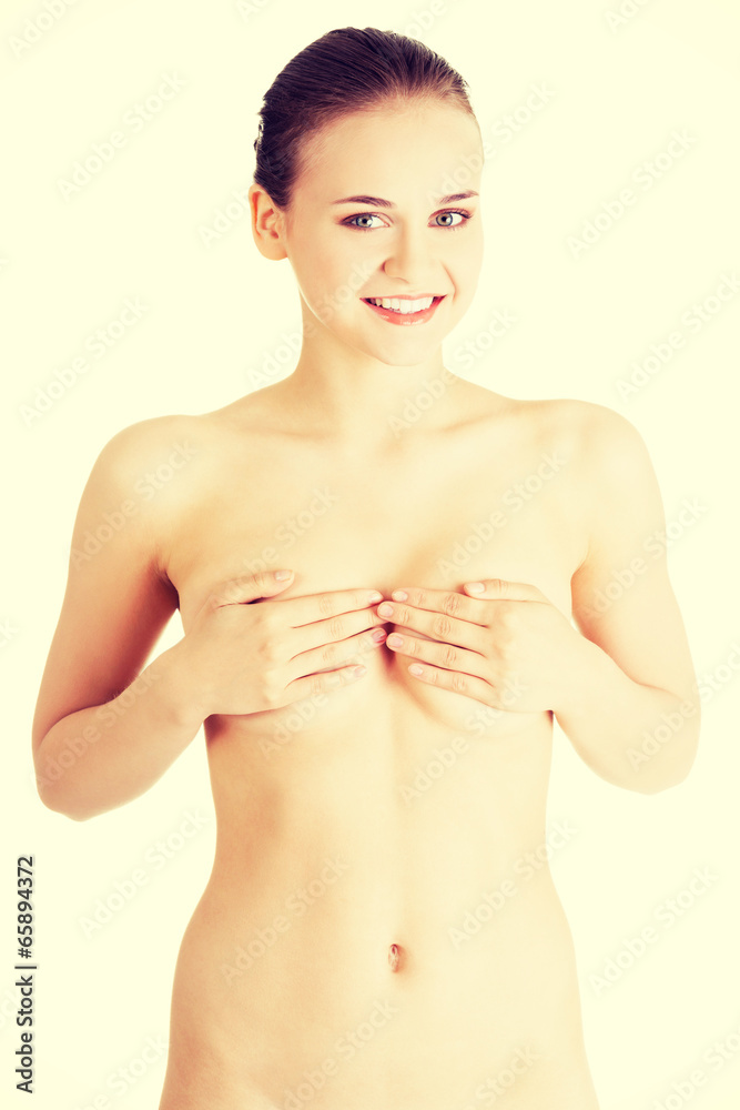 Fototapeta premium Beautiful fit topless woman