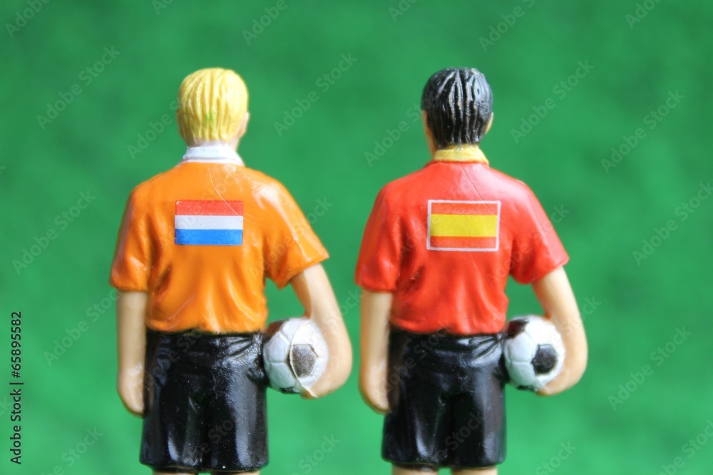 Fototapeta premium Spanien vs Niederlande