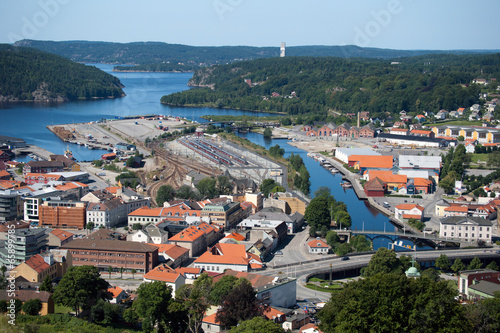 Aerial Fredriksten view, Norway photo