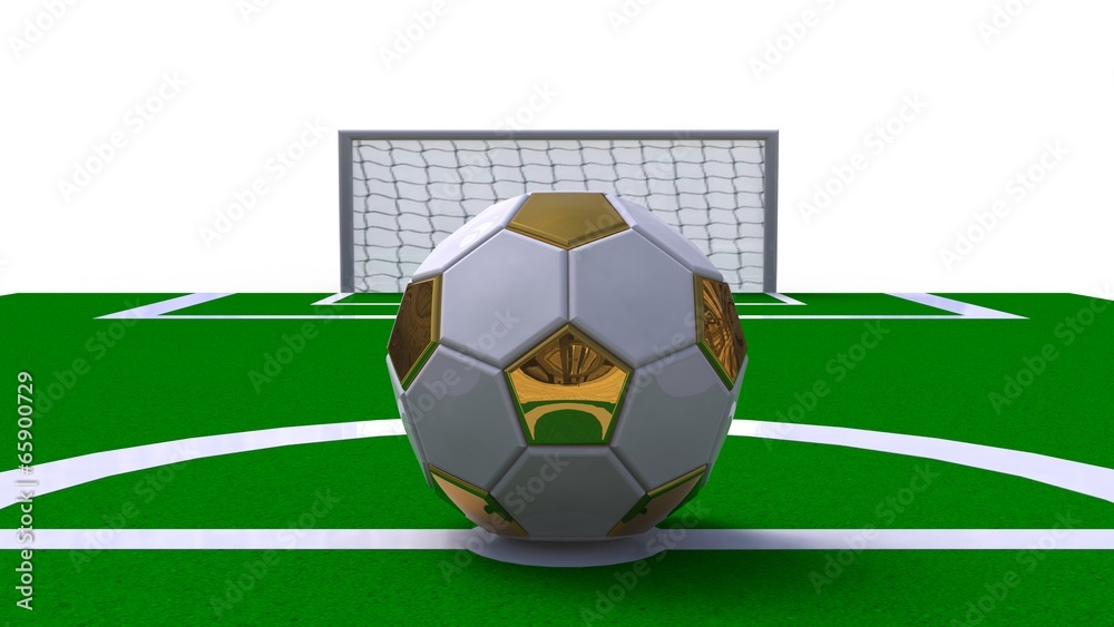 Obraz premium 3d soccer ball