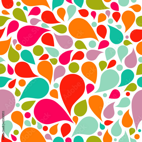 Abstract colorful drop background, seamless pattern