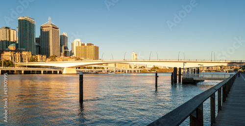 Brisbane, Queensland, skyline at sunset