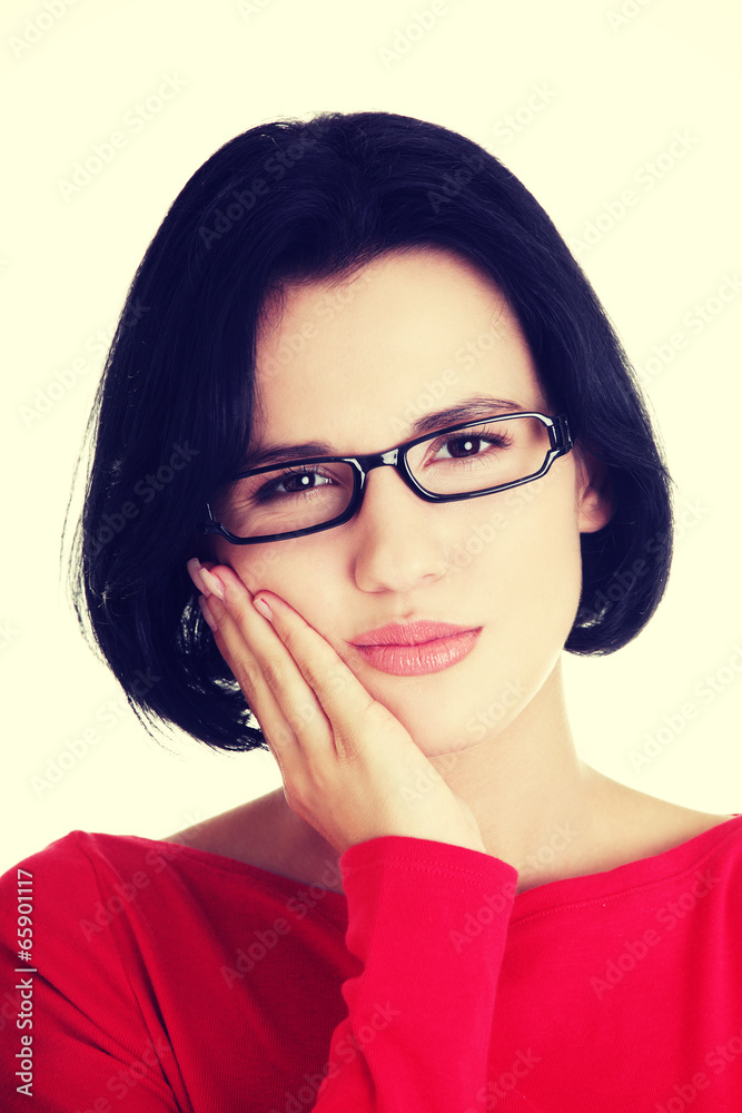Woman with toothache Woman with toothache