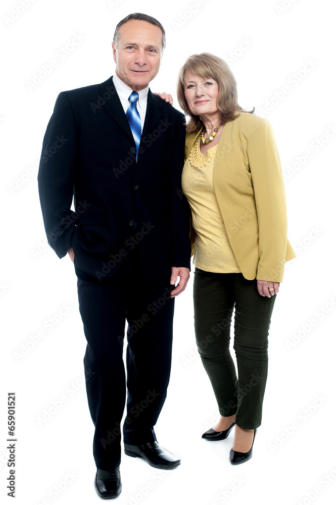 Happy elderly couple in love Happy elderly couple in love