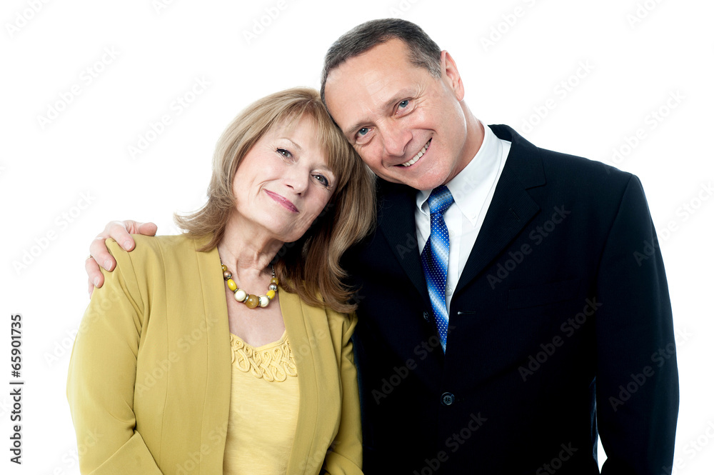 Adroable love senior couple posing Adroable love senior couple posing