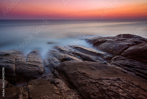 Wonderful long exposure sea sunrise