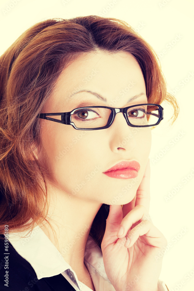 Thoughtful businesswoman Thoughtful businesswoman
