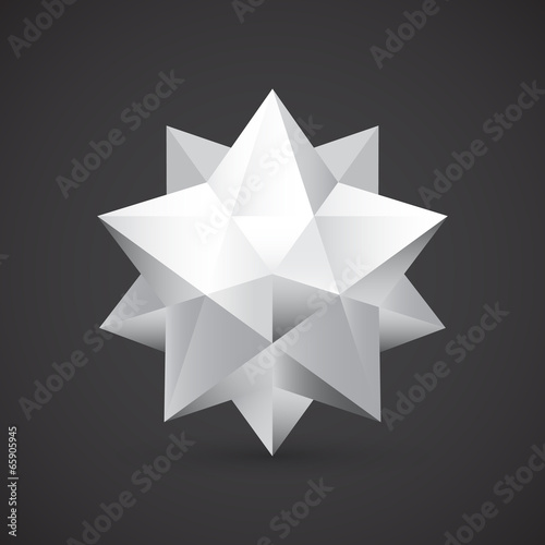 Polyhedron, vector illustration