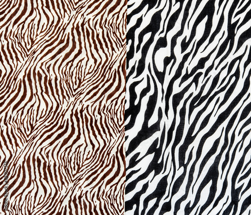 The fabric on striped zebra