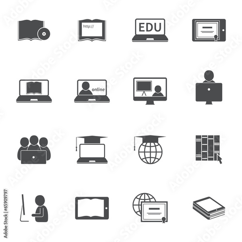 Online Education Icon Set
