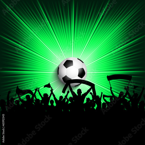 Football supporters background
