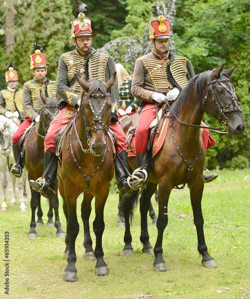 Hussar, Cavalier on a horse Hussar, Cavalier on a horse