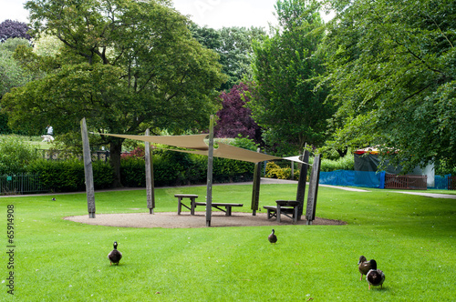 Example of a park, Abey gardens, Bury St Edmunds, Suffolk, UK