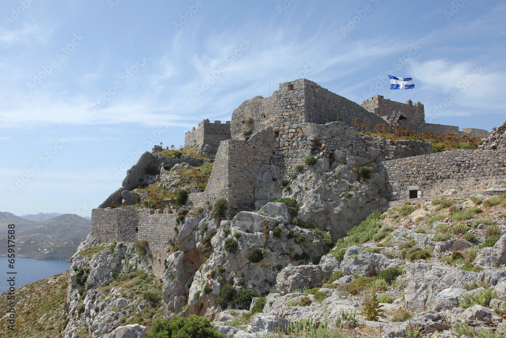 Festungsruine Kastro auf der Insel Leros