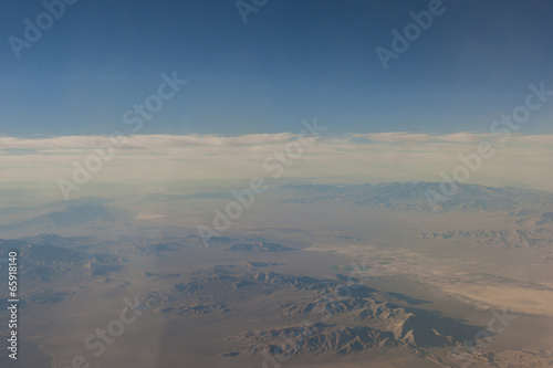 Mojave Desert in Nevada State. Aerial View