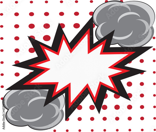 Blank comic speech bubbles design for comic background