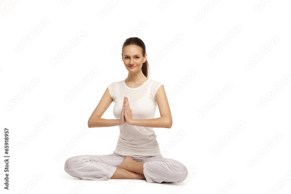 young beautiful yoga posing on a studio background5 young beautiful yoga posing on a studio background5