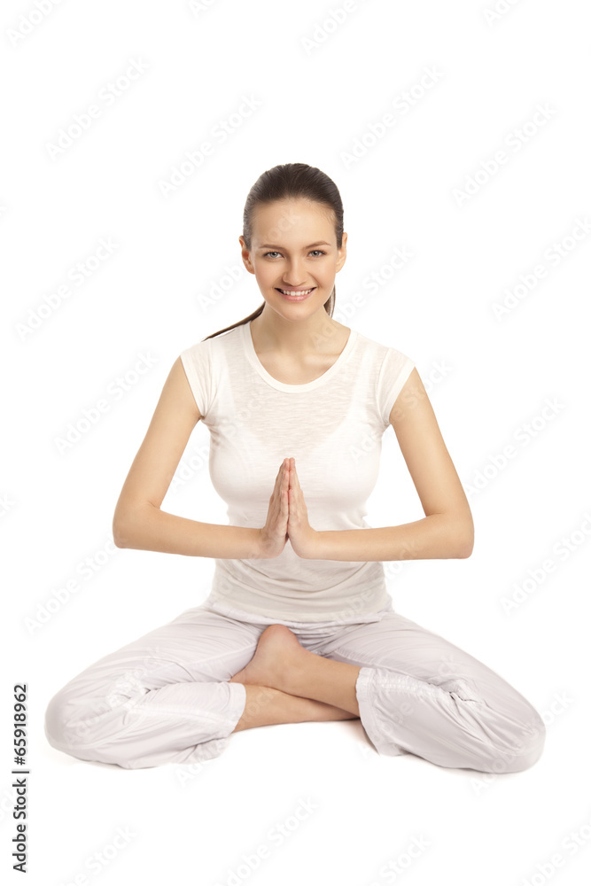 young beautiful yoga posing on a studio background8 young beautiful yoga posing on a studio background8