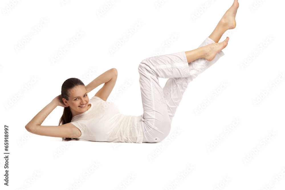 Portrait of a young healthy woman fitness abdominal28 Portrait of a young healthy woman fitness abdominal28
